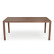 Brown |#| 70" All-Weather Patio Dining Table with Umbrella Hole - Brown