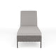 Gray |#| Outdoor Rattan Wicker Chaise Lounge Chair with All-Weather Cushions - GRY/GRY