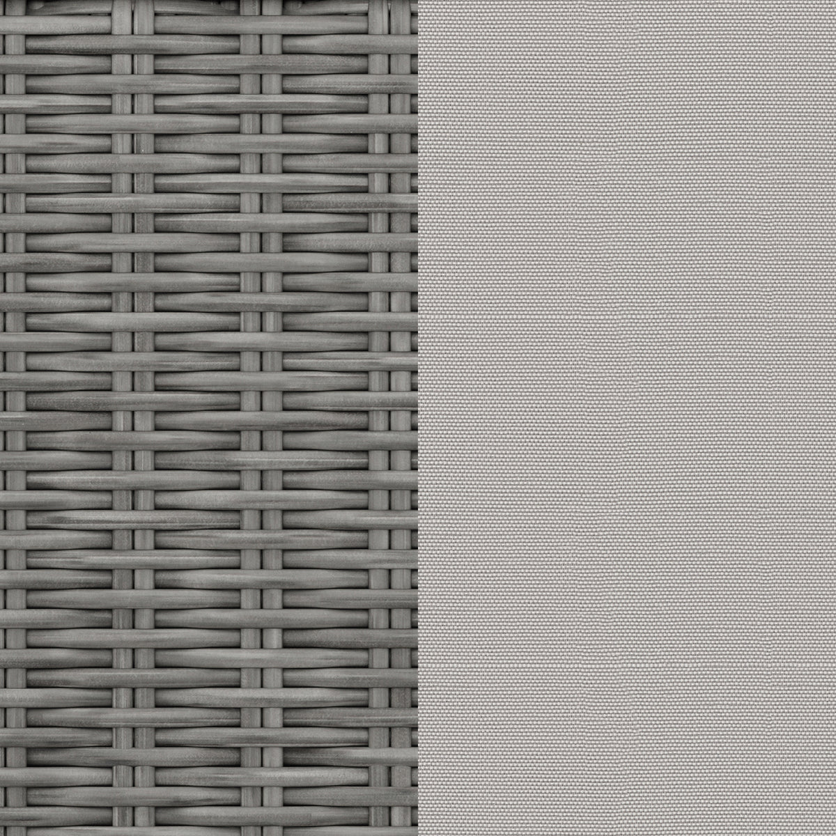 Gray Cushions/Gray Frame |#| Outdoor Modular Rattan Wicker 4-Seat Sectional Sofa with Cushions - Gray/Gray
