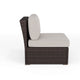 Tan Cushions/Brown Frame |#| Outdoor Modular Rattan Wicker 4-Seat Sectional Sofa with Cushions - Brown/Tan