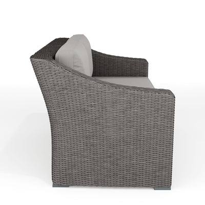 Bedford Indoor-Outdoor Modular Patio 5-Seat Sectional Sofa in Rattan Wicker with All-Weather Cushions - View 2