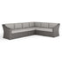 Bedford Indoor-Outdoor Modular Patio 6-Seat Sectional Sofa in Rattan Wicker with All-Weather Cushions