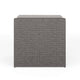 Gray Cushions/Gray Frame |#| Outdoor Modular Rattan Wicker Patio Curved Sectional Sofa Seat - Gray/Gray