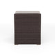 Tan Cushions/Brown Frame |#| Outdoor Modular Rattan Wicker Patio Sectional Sofa Center Seat - Brown/Tan