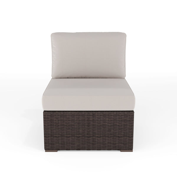 Gray Cushions/Gray Frame |#| Outdoor Modular Rattan Wicker Patio Sectional Sofa Center Seat - Gray/Gray