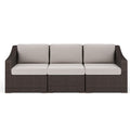  Tan Cushions/Brown Frame