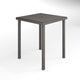 Gray |#| Outdoor Rattan Wicker Patio Bar Table with Engineered Wood Top - Gray