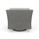 Gray Cushions/Gray Frame |#| Outdoor Rattan Wicker Swivel Chair with All-Weather Cushions - Gray/Gray