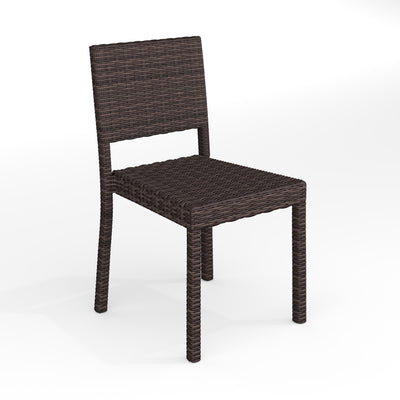 Bedford Indoor-Outdoor Stackable Patio Dining Chair in Rattan Wicker - View 1