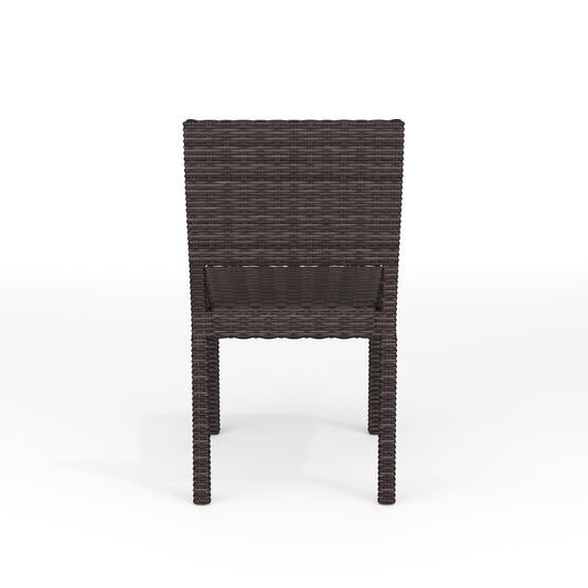 Bedford Indoor-Outdoor Stackable Patio Dining Chair in Rattan Wicker