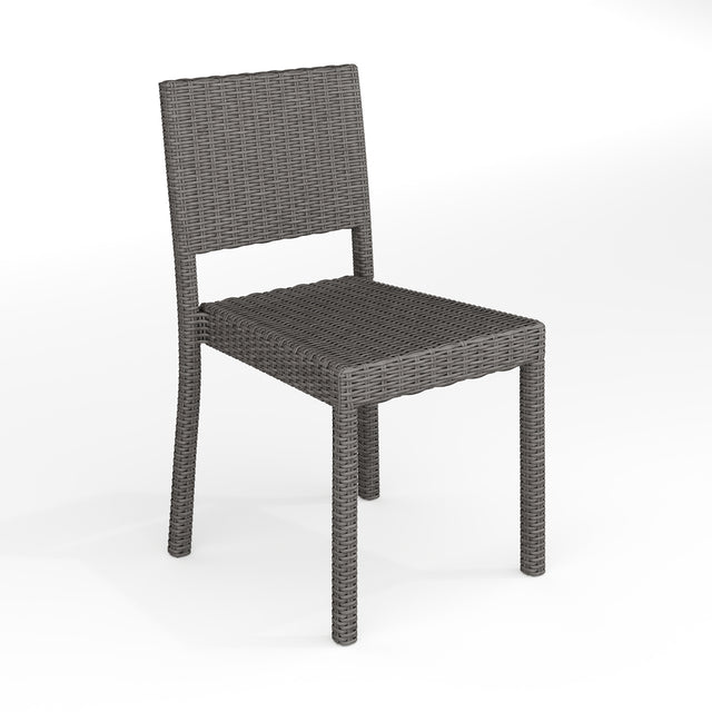 Bedford Indoor-Outdoor Stackable Patio Dining Chair in Rattan Wicker - View 1