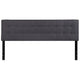 Dark Gray,King |#| Quilted Tufted Upholstered King Size Headboard in Dark Gray Fabric