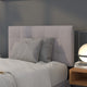 Light Gray,Twin |#| Quilted Tufted Upholstered Twin Size Headboard in Light Gray Fabric