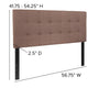 Camel,Full |#| Quilted Tufted Upholstered Full Size Headboard in Camel Fabric