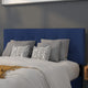 Navy,Full |#| Quilted Tufted Upholstered Full Size Headboard in Navy Fabric