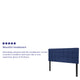 Navy,Full |#| Quilted Tufted Upholstered Full Size Headboard in Navy Fabric