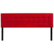Red,King |#| Quilted Tufted Upholstered King Size Headboard in Red Fabric