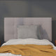 Light Gray,Twin |#| Quilted Tufted Upholstered Twin Size Headboard in Light Gray Fabric