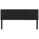 Black,King |#| Quilted Tufted Upholstered King Size Headboard in Black Fabric