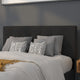 Black,Full |#| Quilted Tufted Upholstered Full Size Headboard in Black Fabric