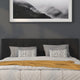 Black,King |#| Quilted Tufted Upholstered King Size Headboard in Black Fabric
