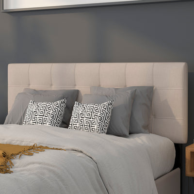 Quilted Tufted Upholstered Headboard - View 2