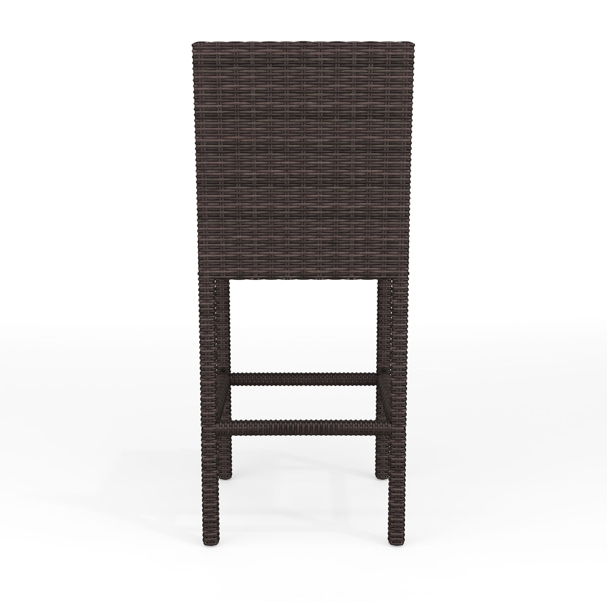 Brown |#| 2PK Outdoor Rattan Wicker Bar Stools - Brown