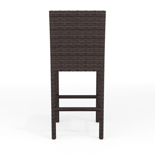 Bedford Set of 2 Indoor-Outdoor Patio Bar Stools in Rattan Wicker