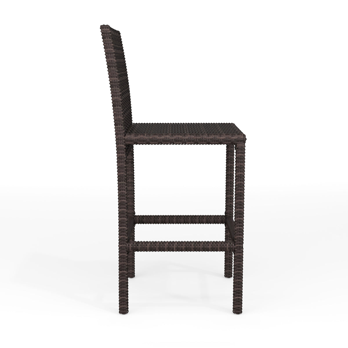 Brown |#| 2PK Outdoor Rattan Wicker Bar Stools - Brown
