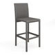 Gray |#| 2PK Outdoor Rattan Wicker Bar Stools - Gray