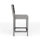 Gray |#| 2PK All-Weather Patio Bar Stools with Seat Cushions - Gray/Gray