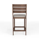 Brown |#| 2PK All-Weather Patio Bar Stools with Seat Cushions - Brown/Cream