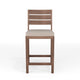 Brown |#| 2PK All-Weather Patio Bar Stools with Seat Cushions - Brown/Cream