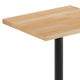 Natural Top/Black Base,30"L x 24"W |#| Commercial 24x30 Natural Wood Tabletop and 22x22 Black Cast Iron X Base