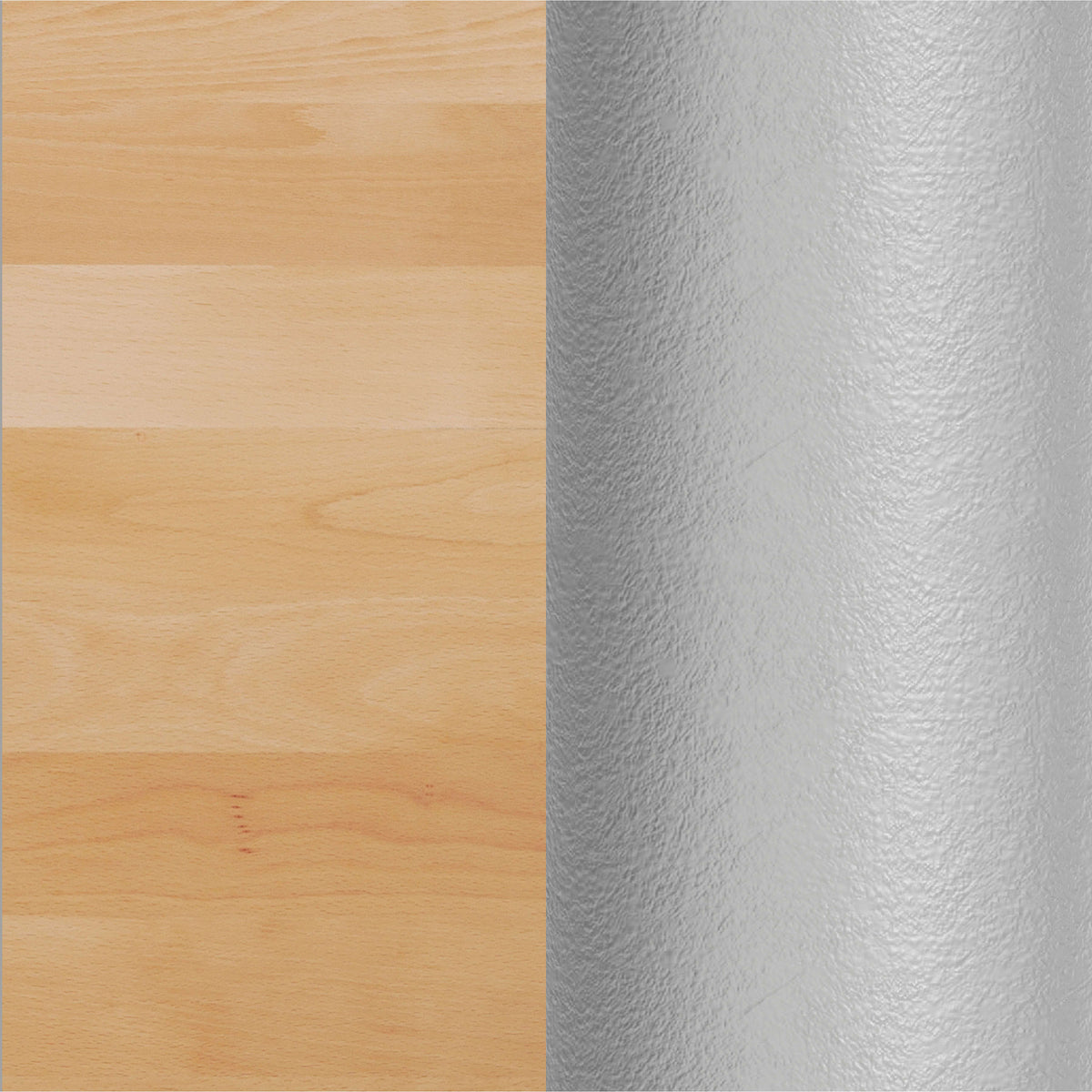 Natural Top/Silver Base,60"L x 30"W |#| Commercial 30x60 Natural Wood Tabletop and 22x22 Silver Cast Iron X Base