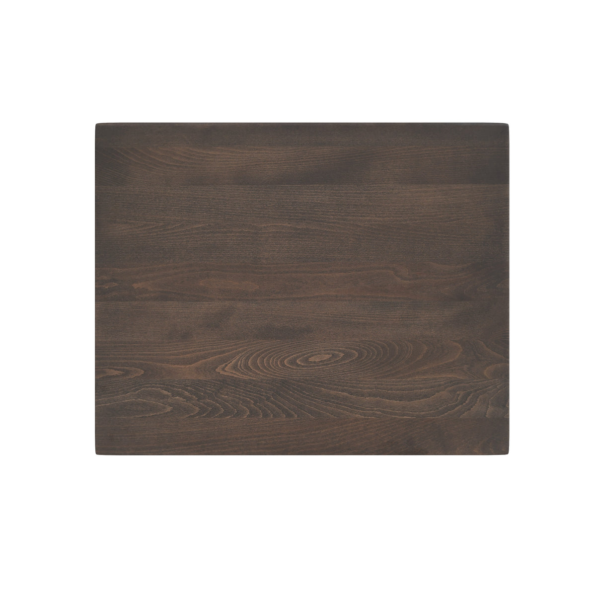 Dark Brown Top/Black Base,30"L x 24"W |#| Commercial 24x30 DK Brown Wood Tabletop and 22x22 Black Cast Iron X Base