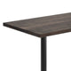 Dark Brown Top/Black Base,60"L x 30"W |#| Commercial 30x60 DK Brown Wood Tabletop and 22x22 Black Cast Iron X Base