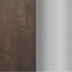 Dark Brown Top/Silver Base,60"L x 30"W |#| Commercial 30x60 DK Brown Wood Tabletop and 22x22 Silver Cast Iron X Base