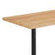 Natural Top/Black Base,60"L x 30"W |#| Commercial 30x60 Natural Wood Tabletop and 22x22 Black Cast Iron X Base