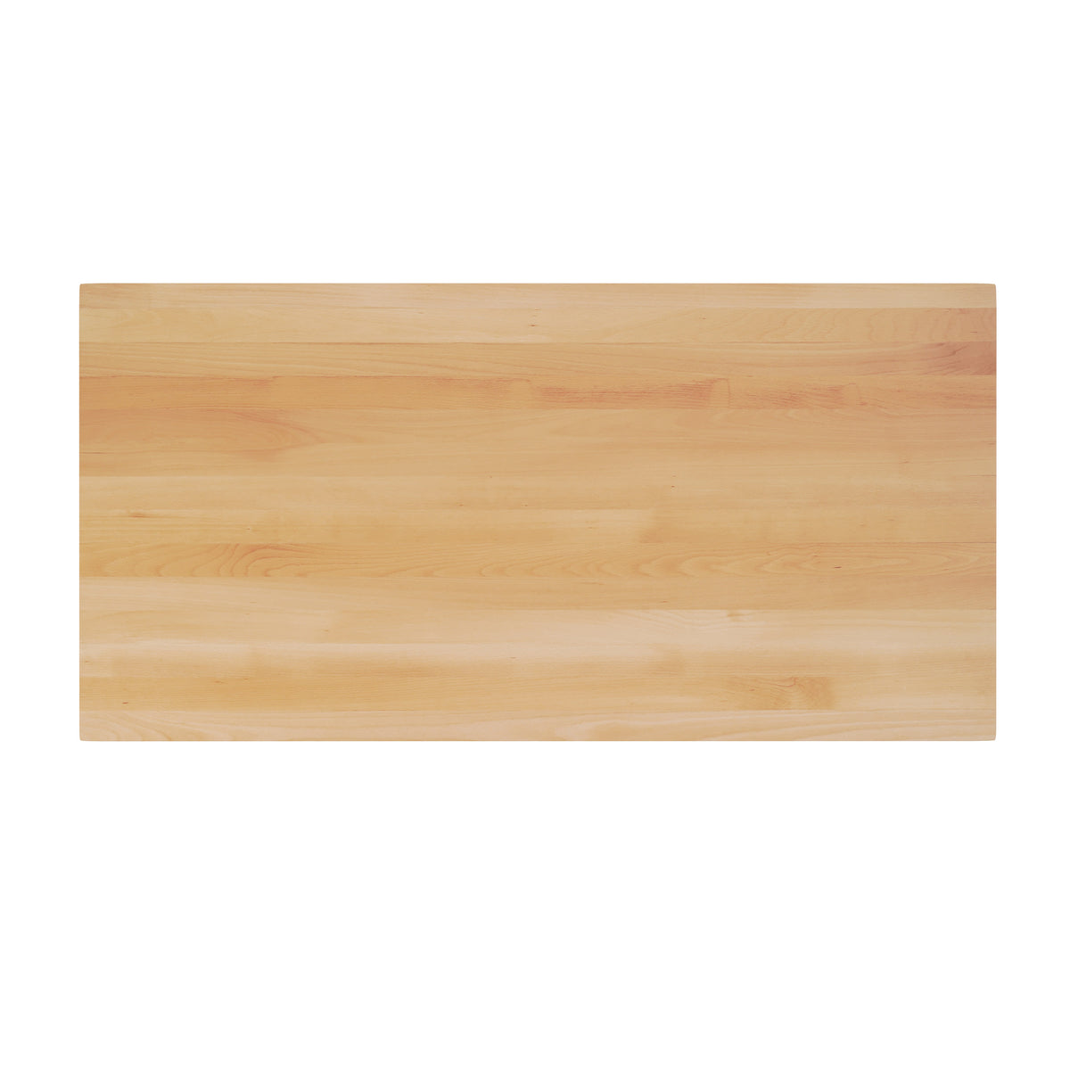Natural Top/Black Base,60"L x 30"W |#| Commercial 30x60 Natural Wood Tabletop and 22x22 Black Cast Iron X Base