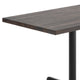 Dark Brown Top/Black Base |#| Commercial 30x48 DK BN Wood Table-23.5x 29.5 Table Height Black Cast Iron X Base