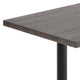 Dark Brown Top/Black Base |#| Commercial 30x48 DK Brown Wood Tabletop-5x22 Bar Height Black Cast Iron T Bases