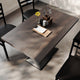 Dark Brown Top/Black Base |#| Commercial 30x48 Brown Table-27x15 Dual Column Table Height Black Cast Iron Base