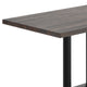 Dark Brown Top/Black Base |#| Commercial 30x48 Brown Table-27x15 Dual Column Table Height Black Cast Iron Base