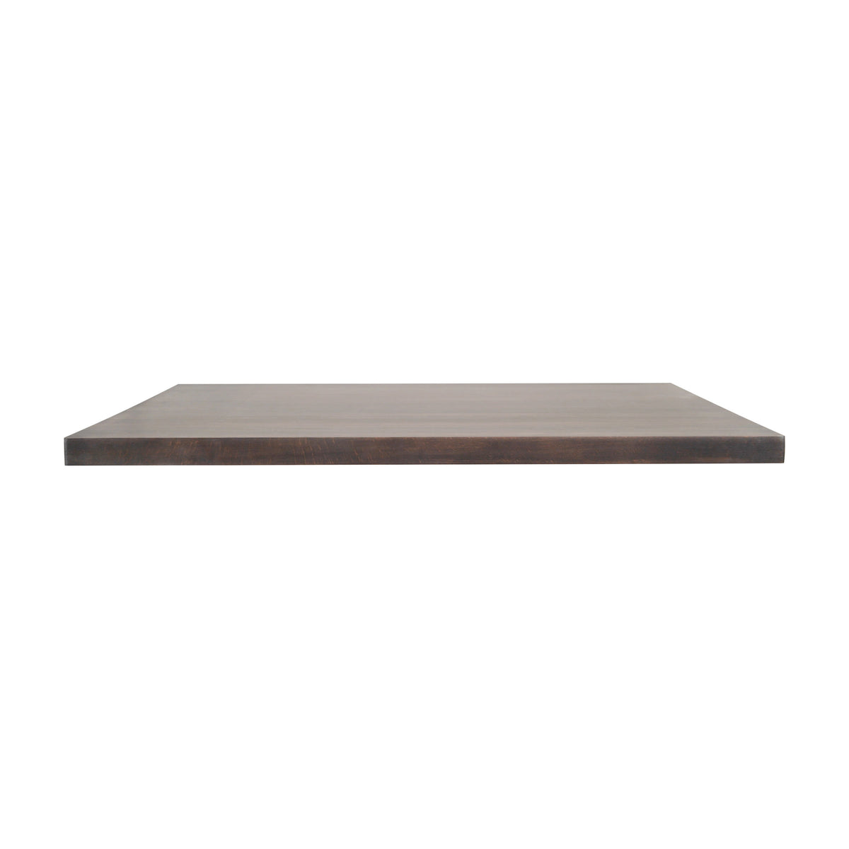 Dark Brown |#| 36x36 Commercial Solid Wood Tabletop with Support Bars for Indoor Use-Dark Brown