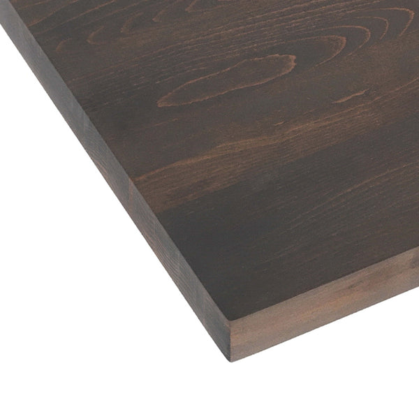 Dark Brown,30"W x 48"L |#| 30x48 Commercial Solid Wood Tabletop with Support Bars for Indoor Use-Dark Brown