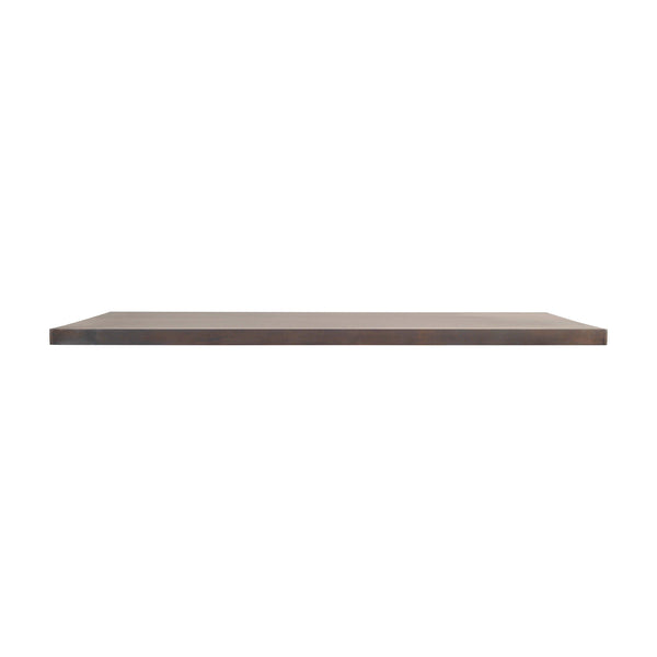 Dark Brown,30"W x 48"L |#| 30x48 Commercial Solid Wood Tabletop with Support Bars for Indoor Use-Dark Brown