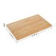 Natural,30"W x 48"L |#| 30x48 Commercial Solid Wood Tabletop with Support Bars for Indoor Use-Natural