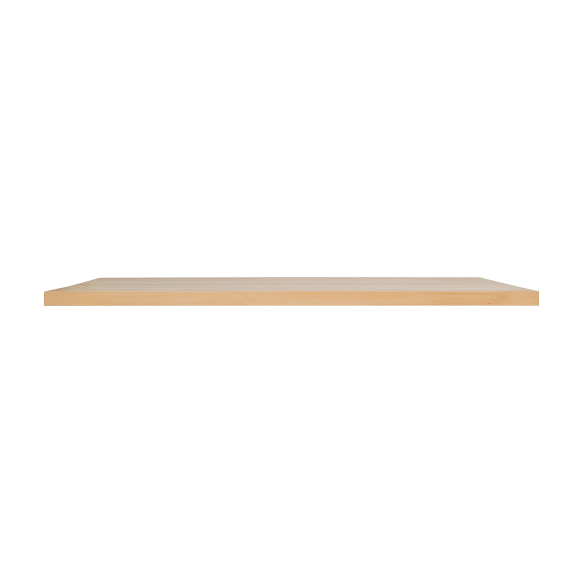 Natural,30"W x 48"L |#| 30x48 Commercial Solid Wood Tabletop with Support Bars for Indoor Use-Natural