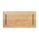 Natural,30"W x 60"L |#| 30x60 Commercial Solid Wood Tabletop with Support Bars for Indoor Use-Natural